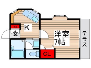 ベルメゾン２１流山の物件間取画像